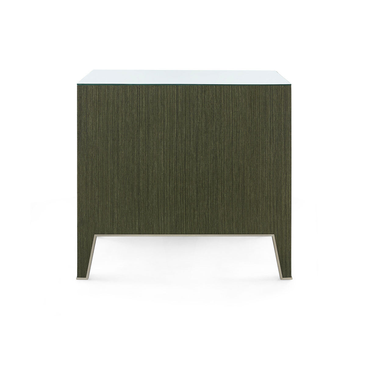 Madeline 3-Drawer Side Table with Glass Top