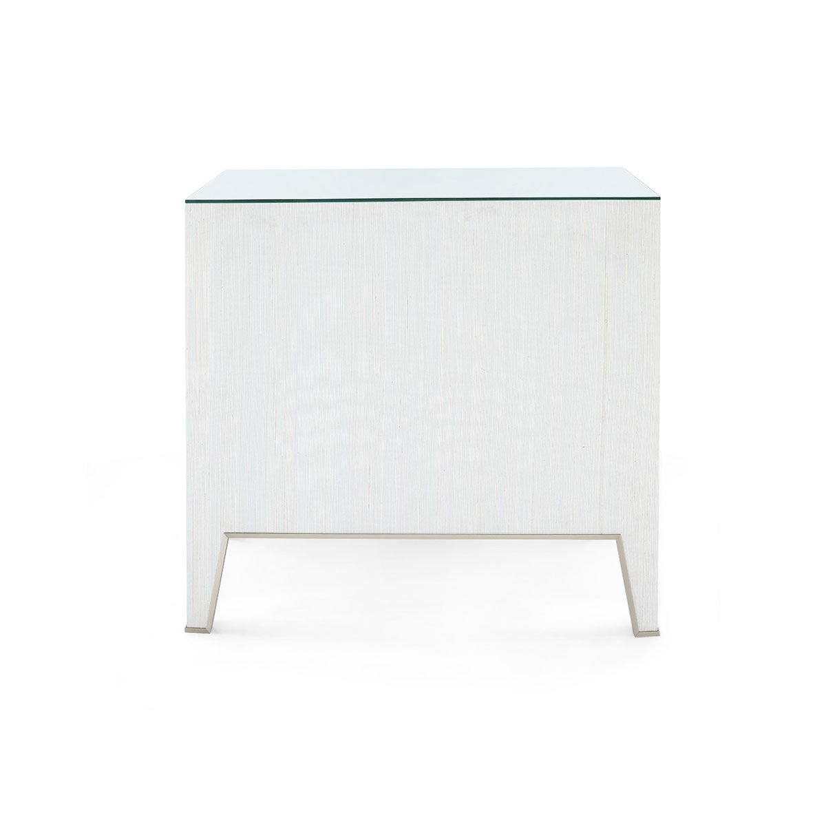 Madeline 3-Drawer Side Table with Glass Top