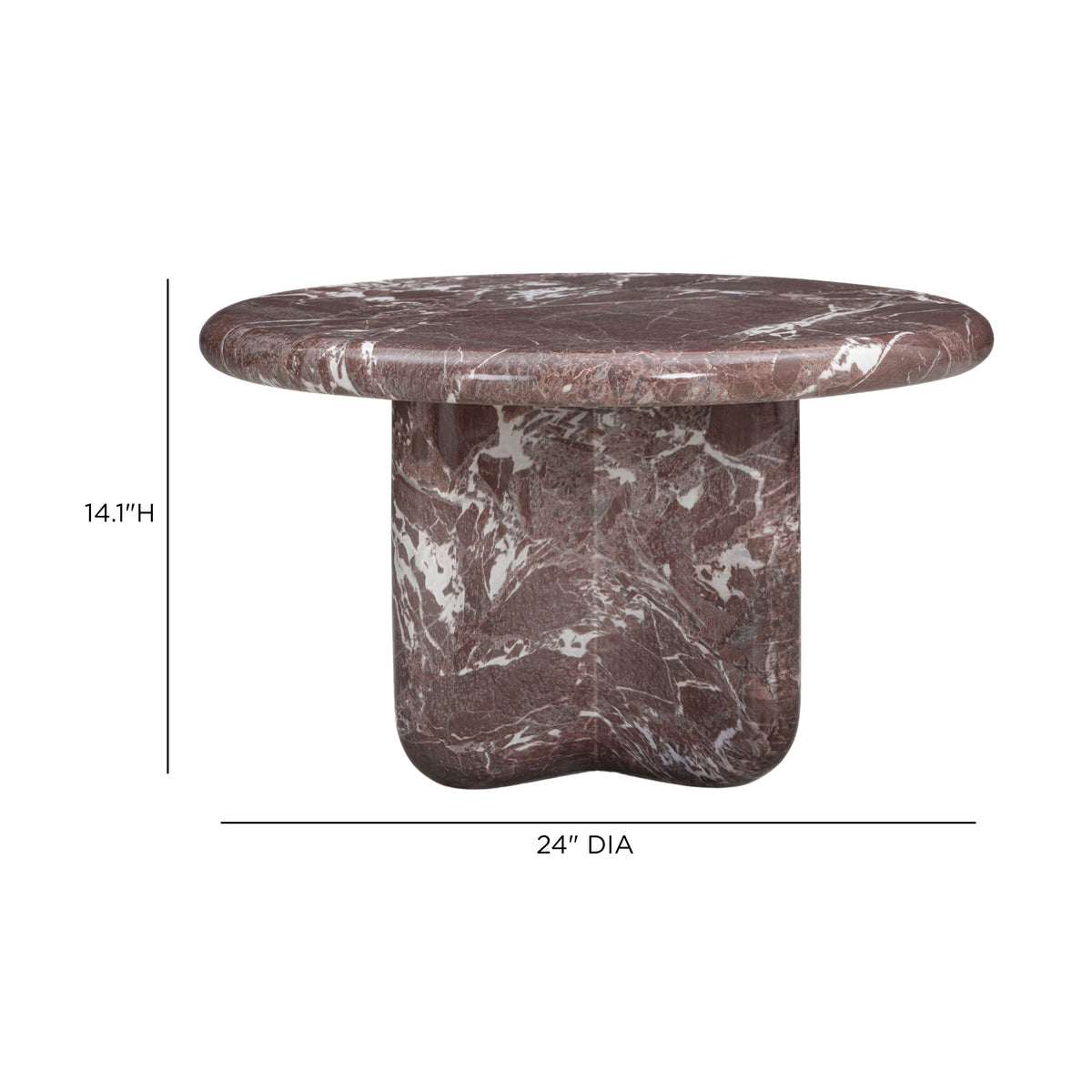Juju Faux Marble Indoor/Outdoor Round Coffee Table