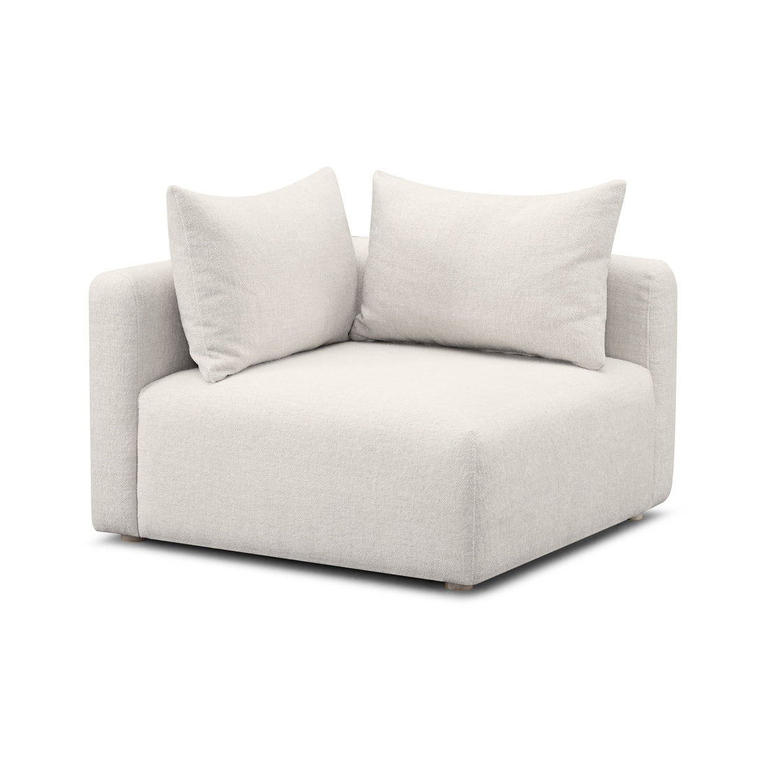 Hangover Contract-Grade Textured Fabric Modular Corner Chair