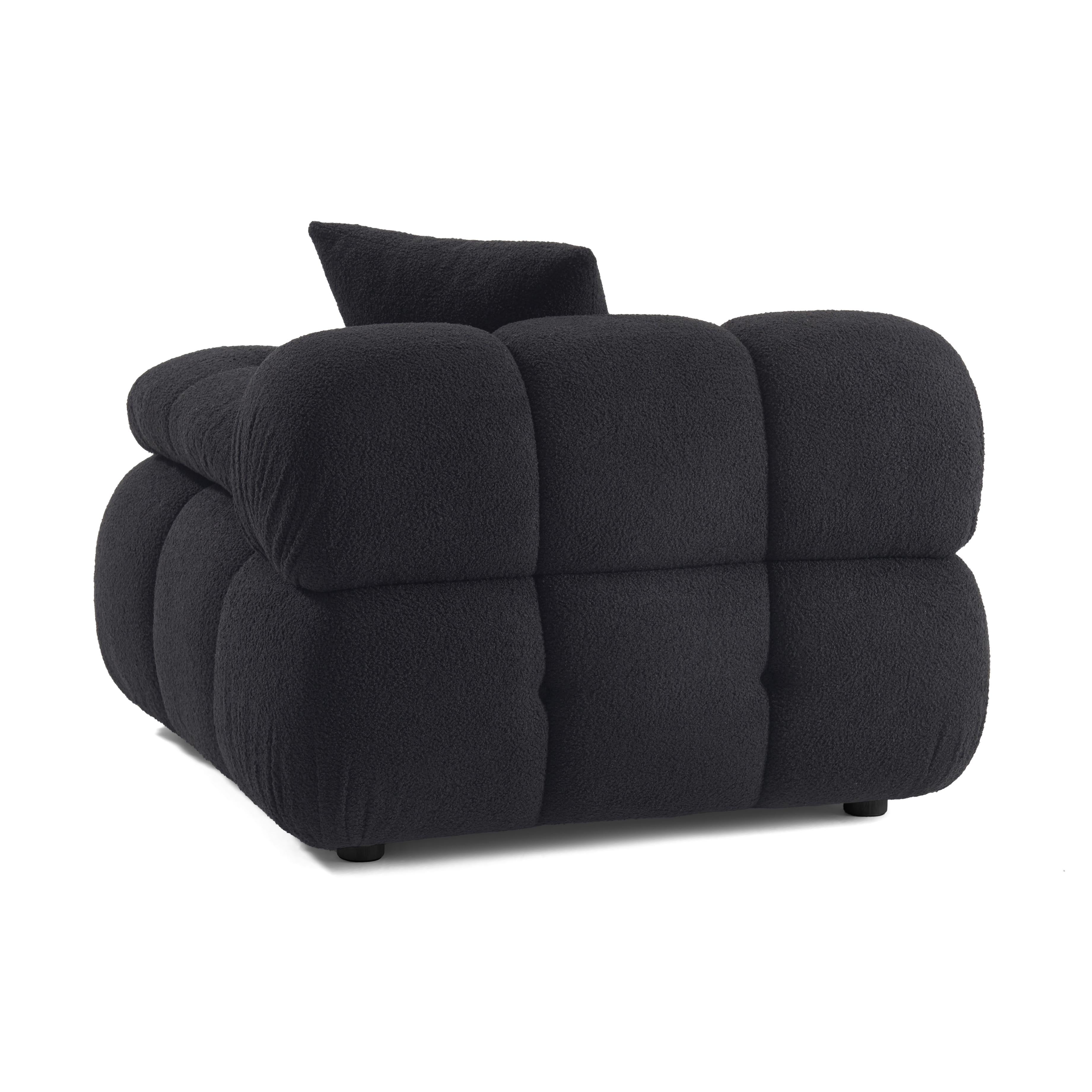 Calliope Performance Vegan Shearling Modular Corner Chair