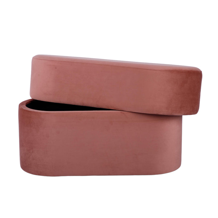 Andrea Performance Velvet Storage Bench