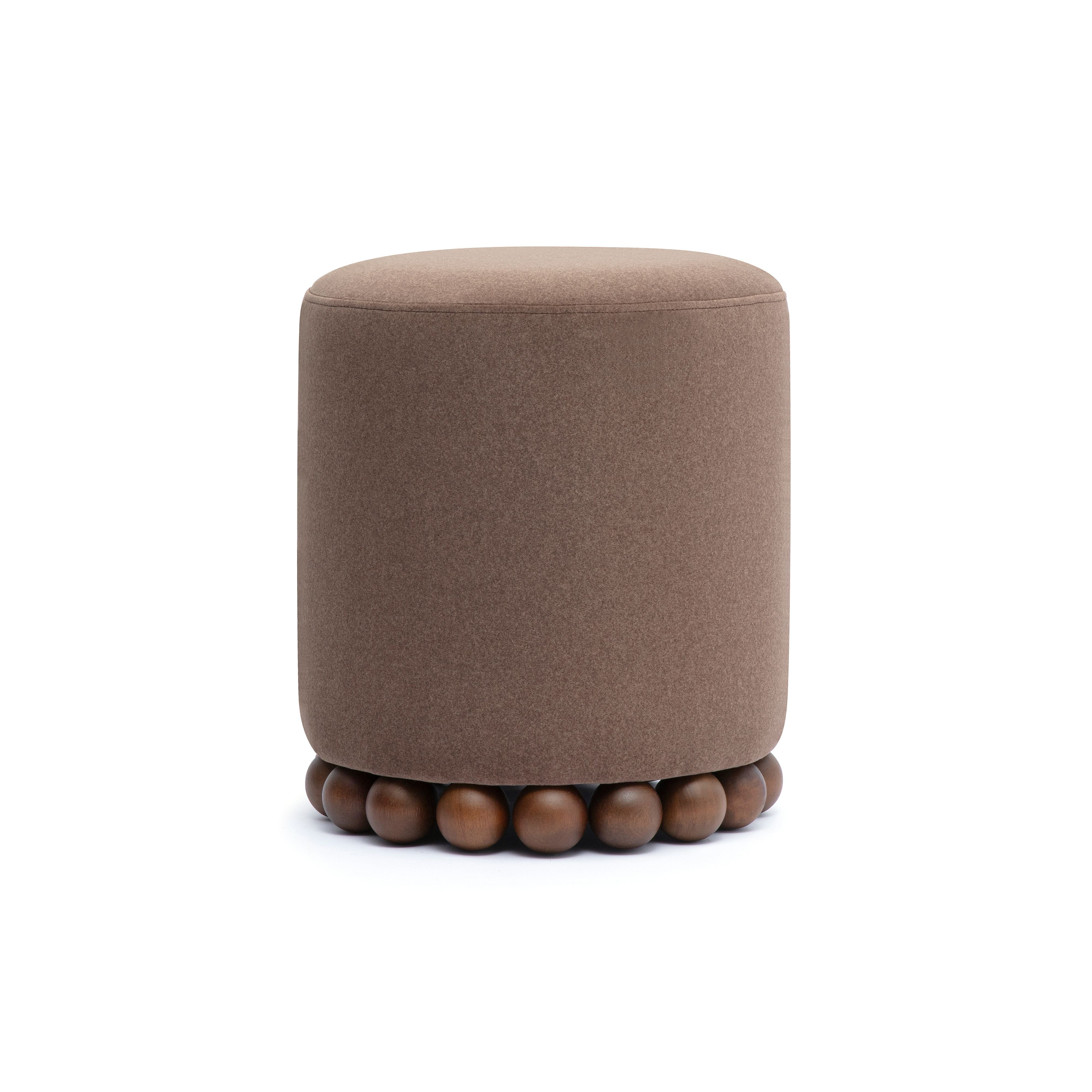 Dex Performance Vegan Mohair Ottoman