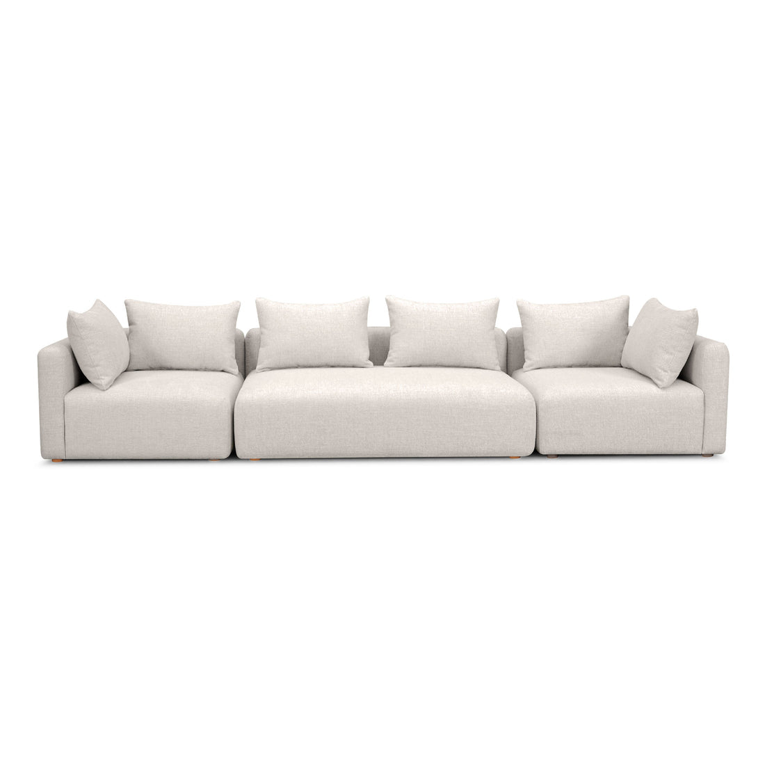 Hangover 145" Contract-Grade Textured Fabric Long Sofa