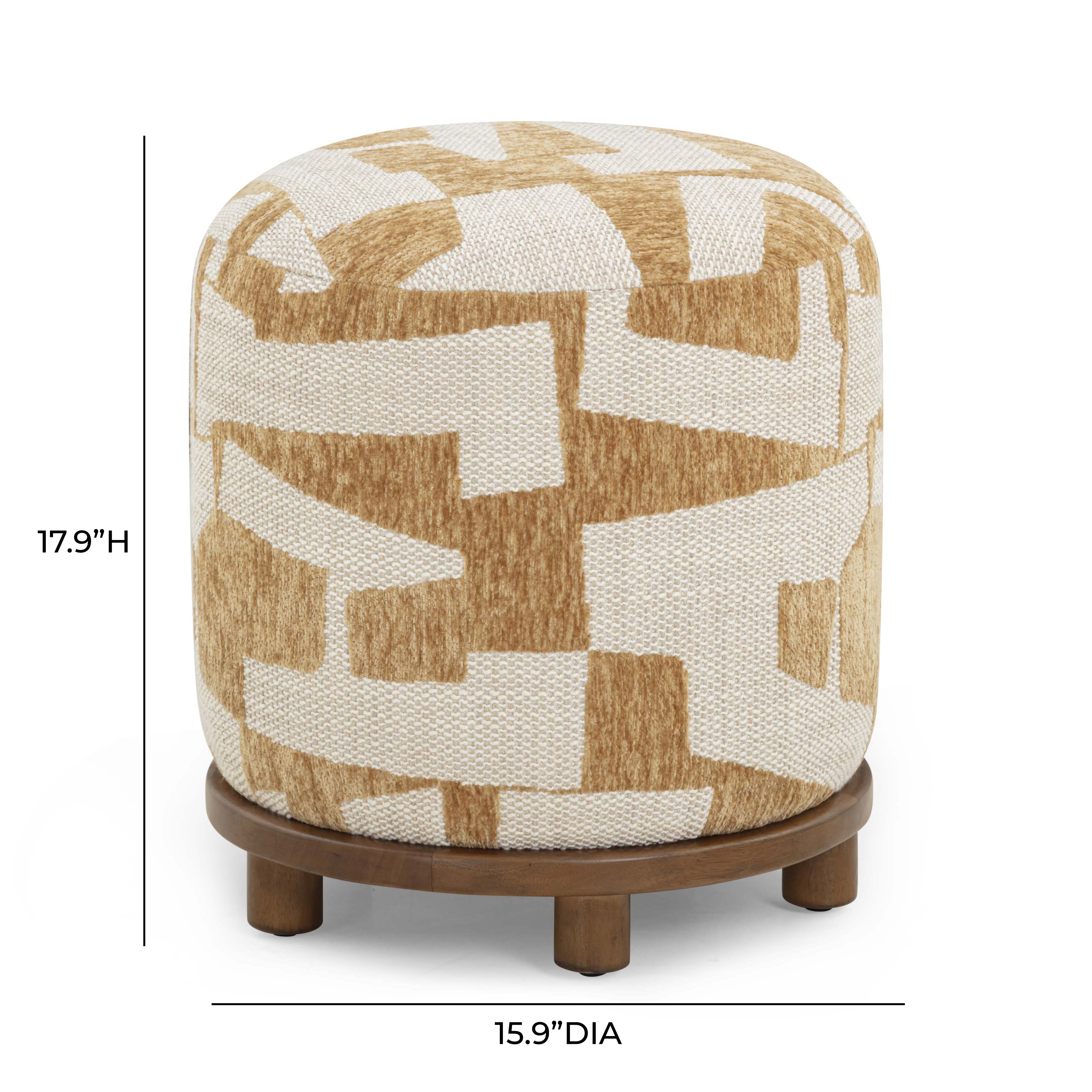 Bisou Performance Jacquard Ottoman