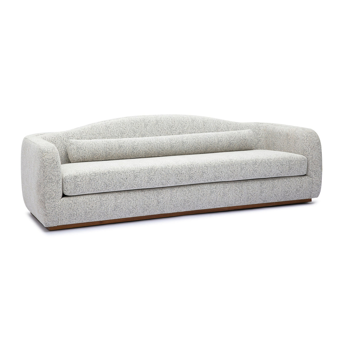 Camille 99" Sofa by TOV Furniture — black-and-white sofa, front view.