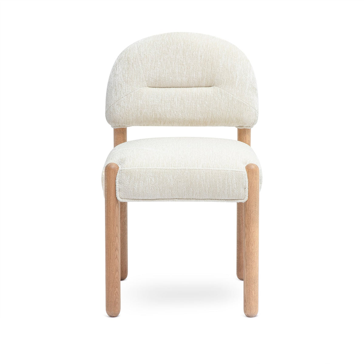 Bruno Thick Performance Chenille Arched Back Dining Chair