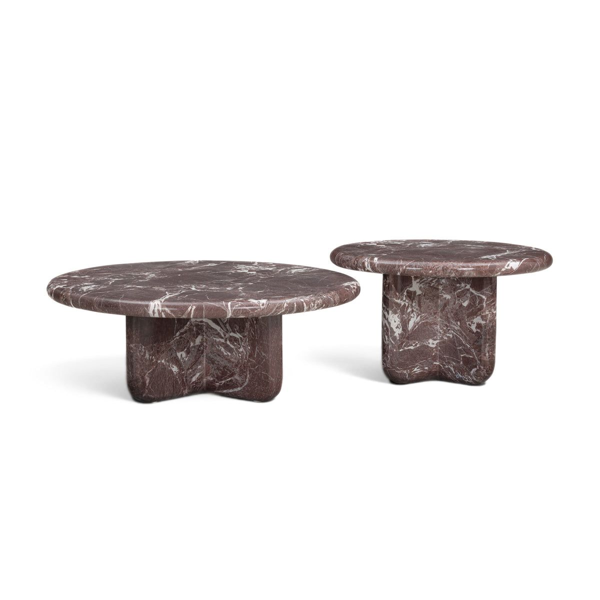 Juju 2-Piece Faux Marble Nesting Coffee Table Set