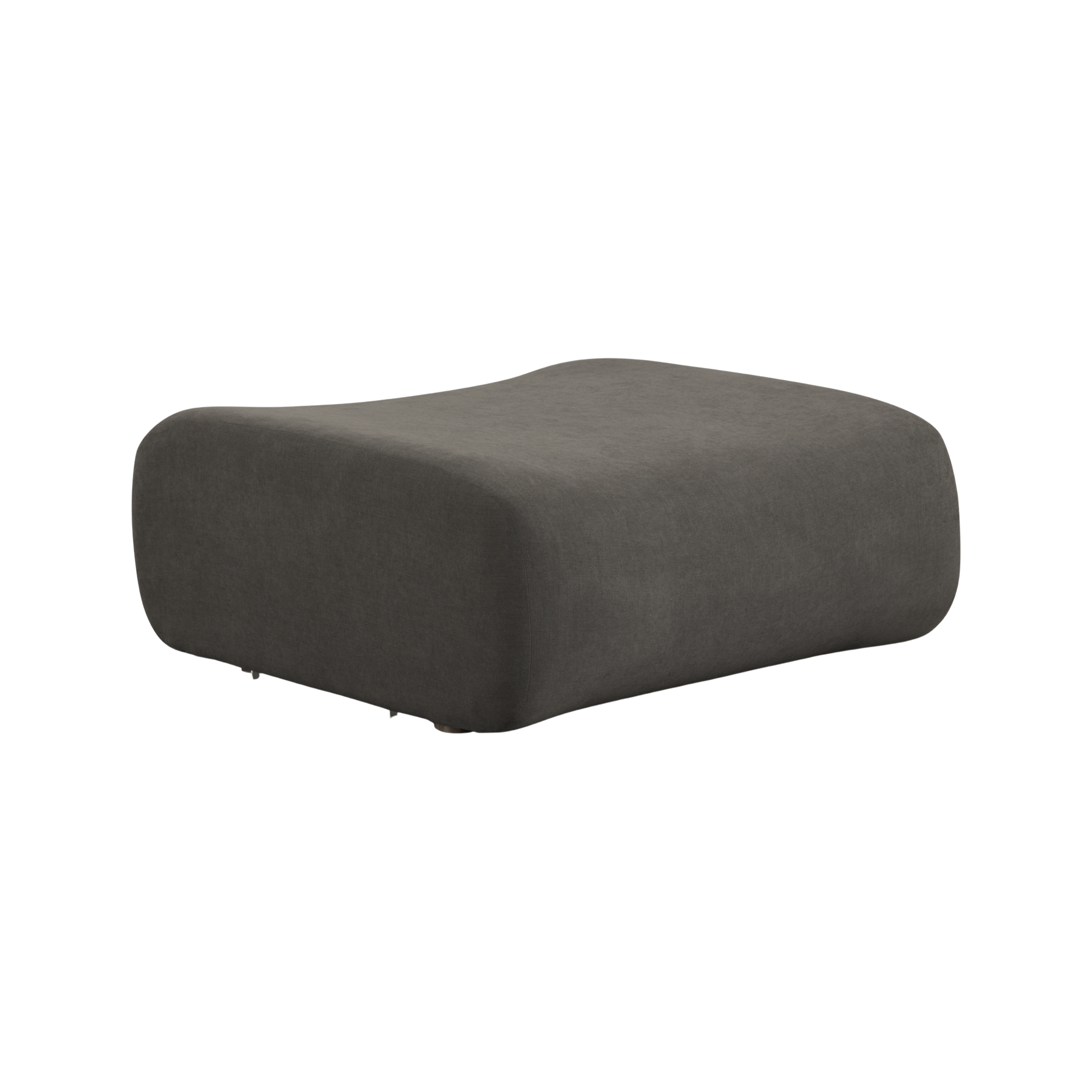 Zenith Contract-Grade Upcycled Fabric Ottoman
