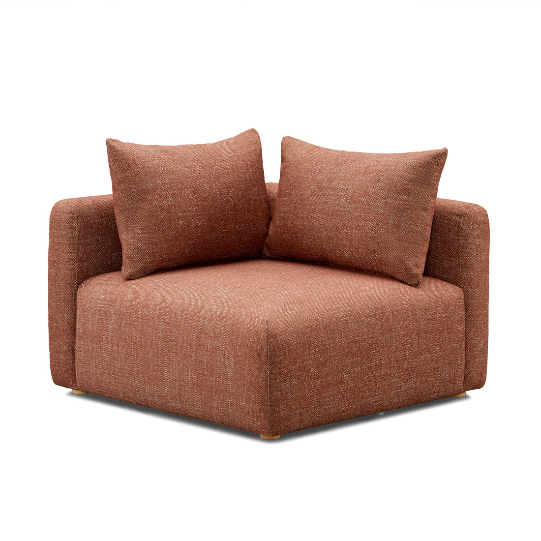 Hangover Contract-Grade Textured Fabric Modular Corner Chair