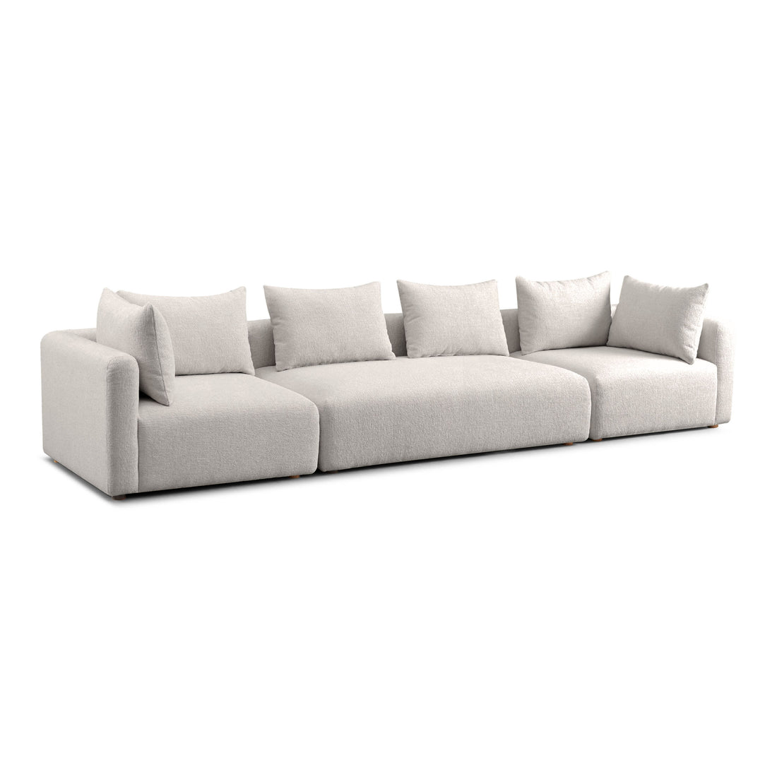 Hangover 145" Contract-Grade Textured Fabric Long Sofa