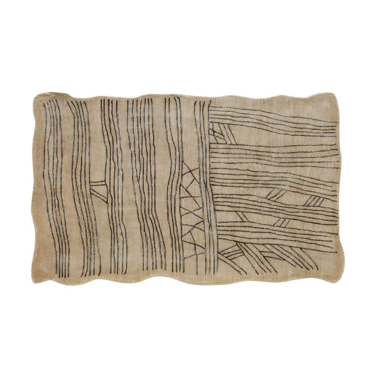 Daphne Natural Hand Tufted Wool Area Rug 5'X8'