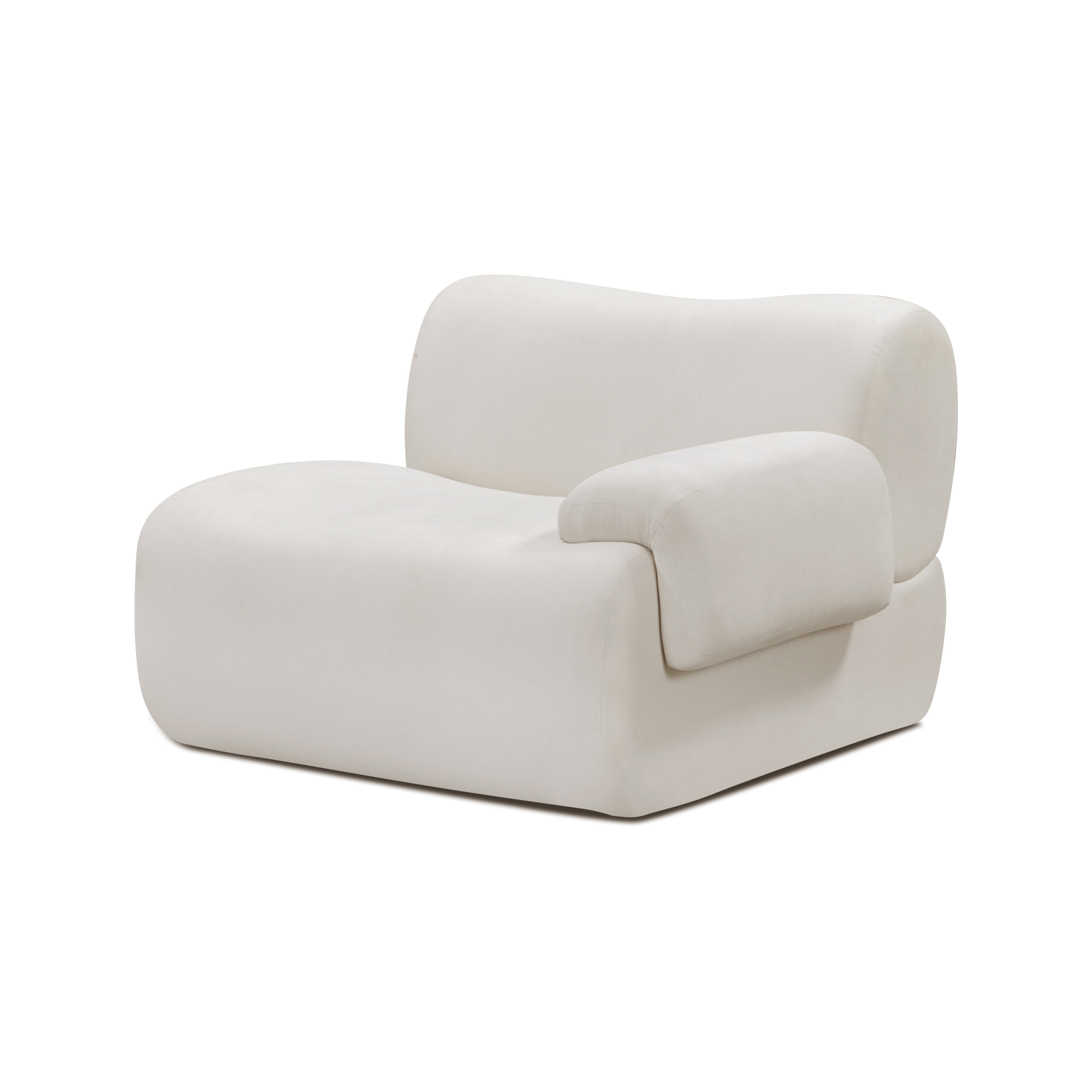 Zenith Contract-Grade Upcycled Fabric Corner Chair