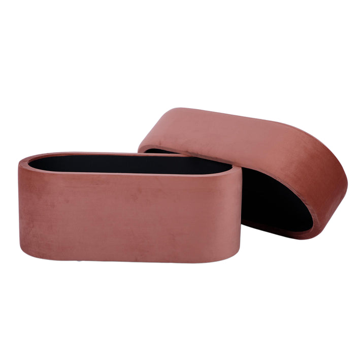 Andrea Performance Velvet Storage Bench