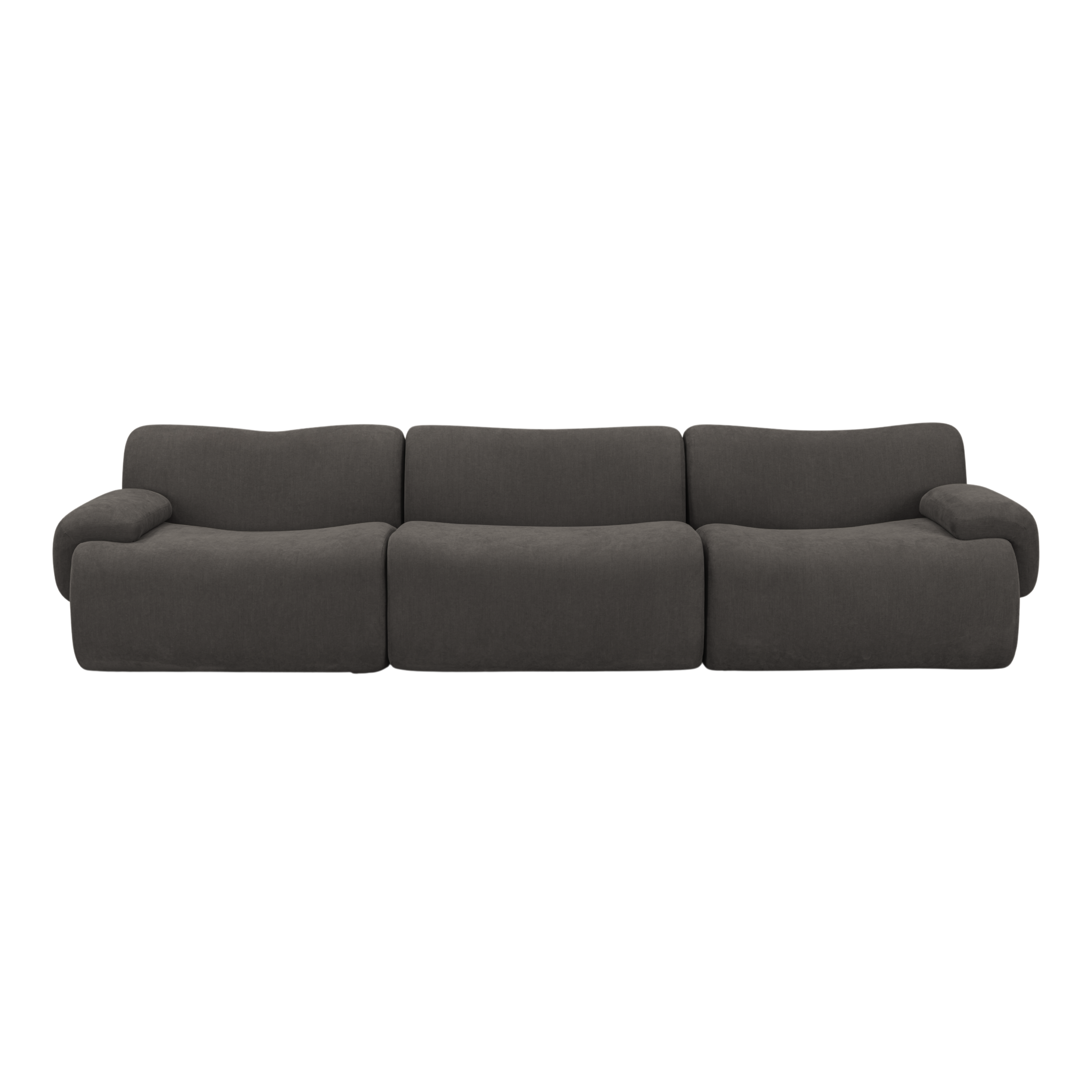 Zenith 116.5" Contract-Grade Upcycled Fabric Modular Sofa