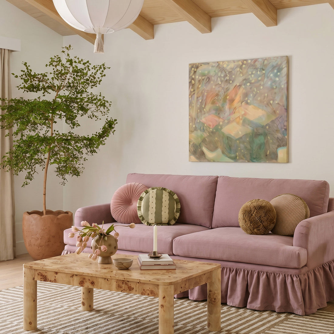Gertrude Upcycled Performance Fabric Sofa