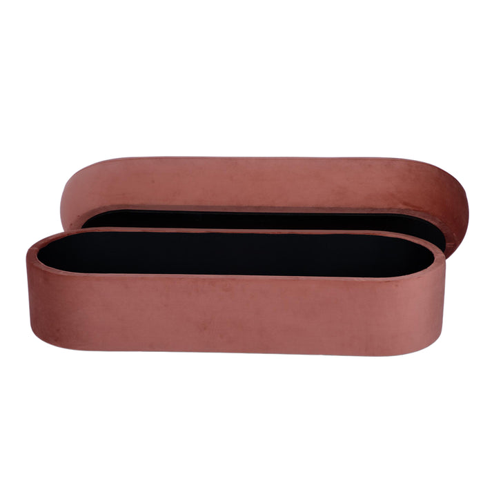 Andrea Performance Velvet Storage Bench