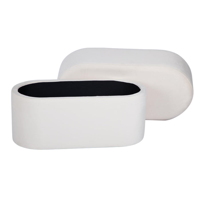 Andrea Performance Velvet Storage Bench