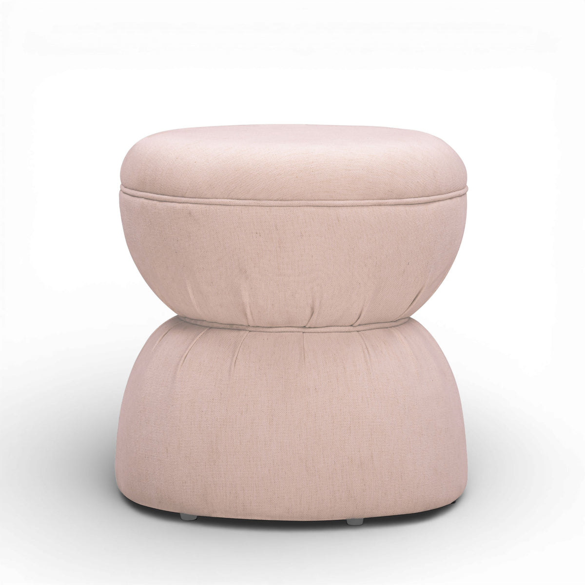 Tomlin Ruched Performance Fabric Game Ottoman