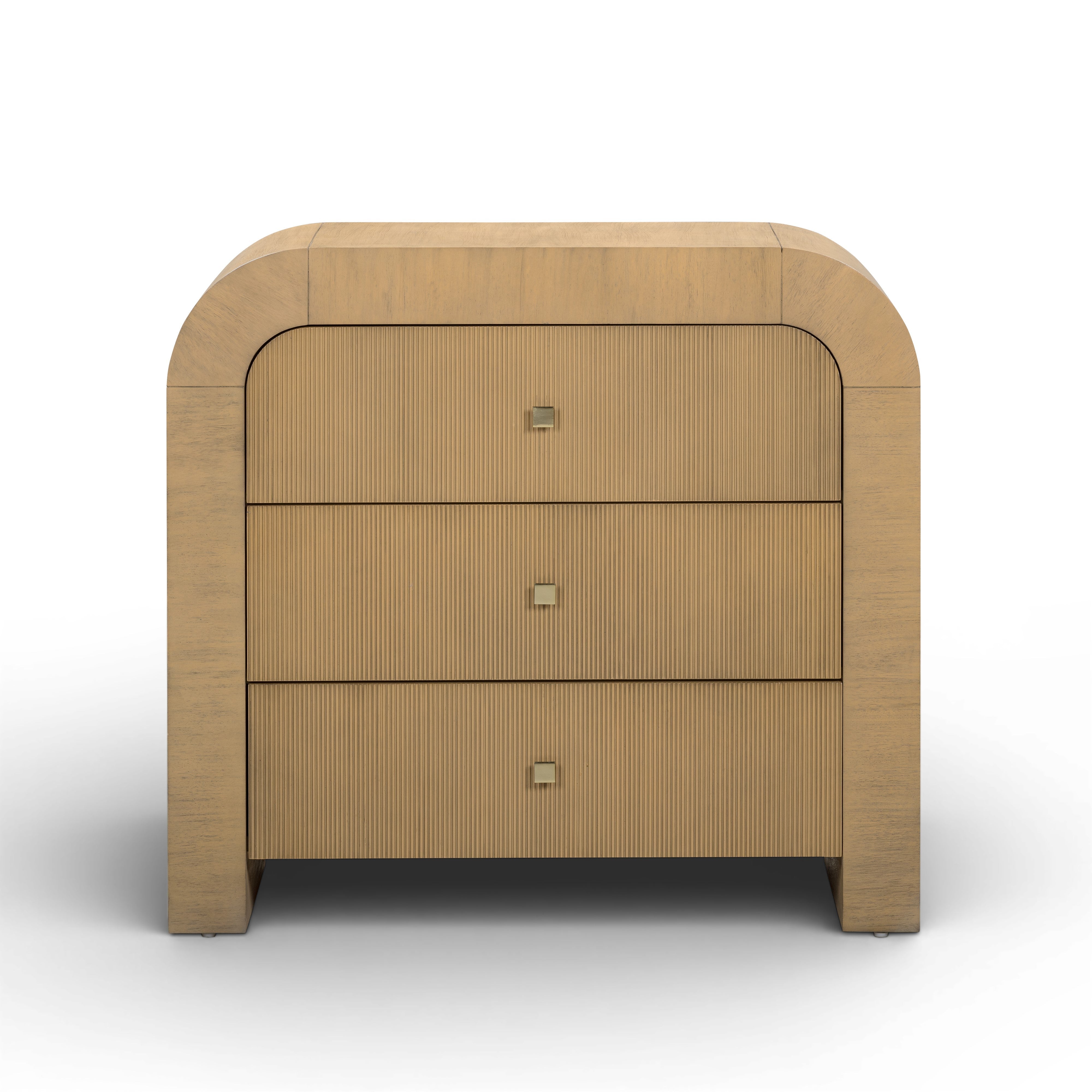 Hump 38" Arched 3-Drawer Bedside Chest