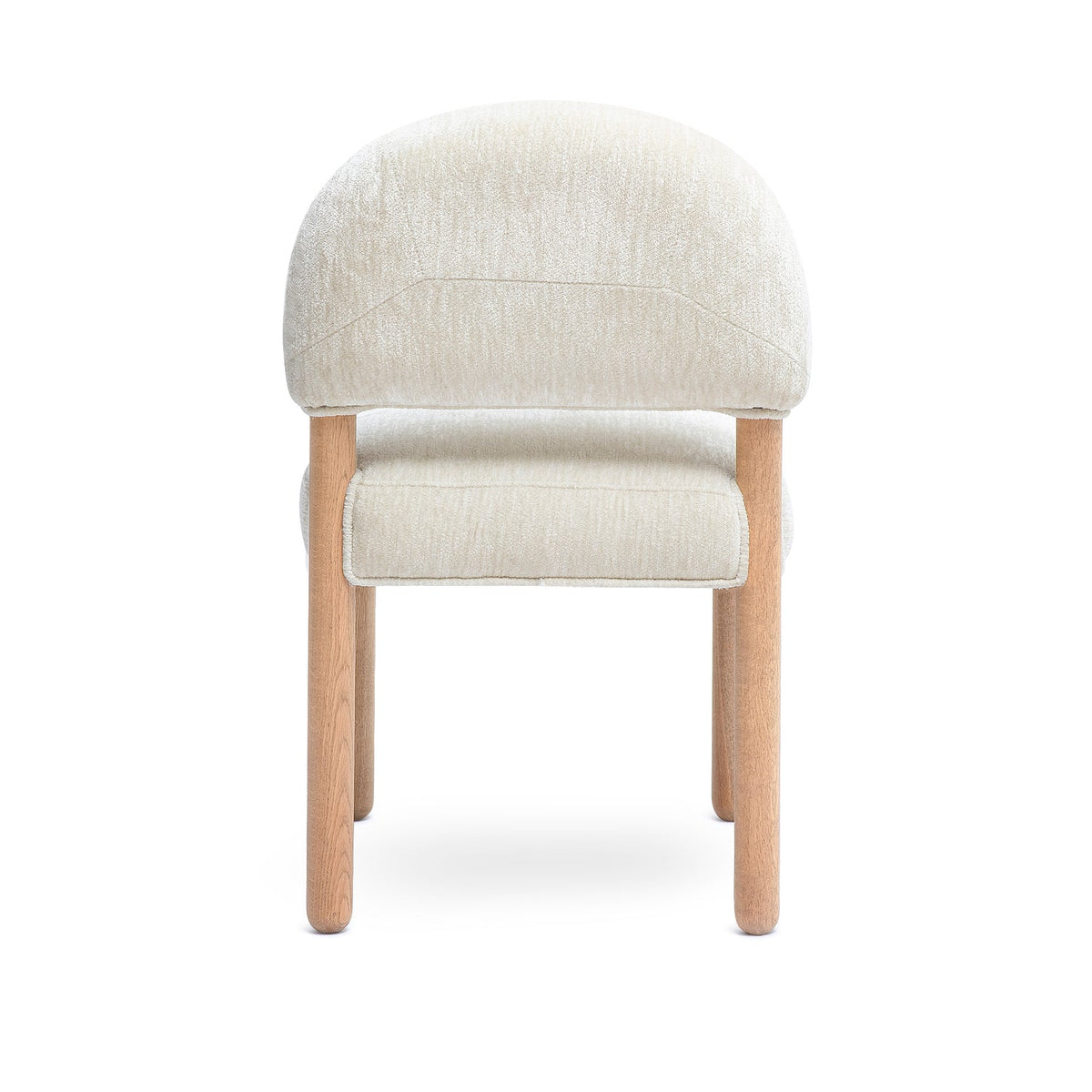 Bruno Thick Performance Chenille Arched Back Dining Chair