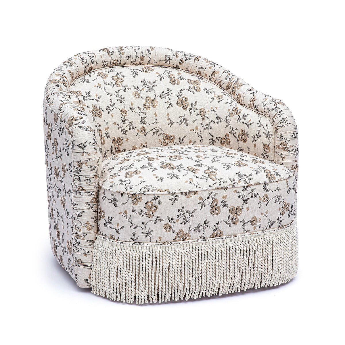Pamela Tasseled Lounge Accent Chair