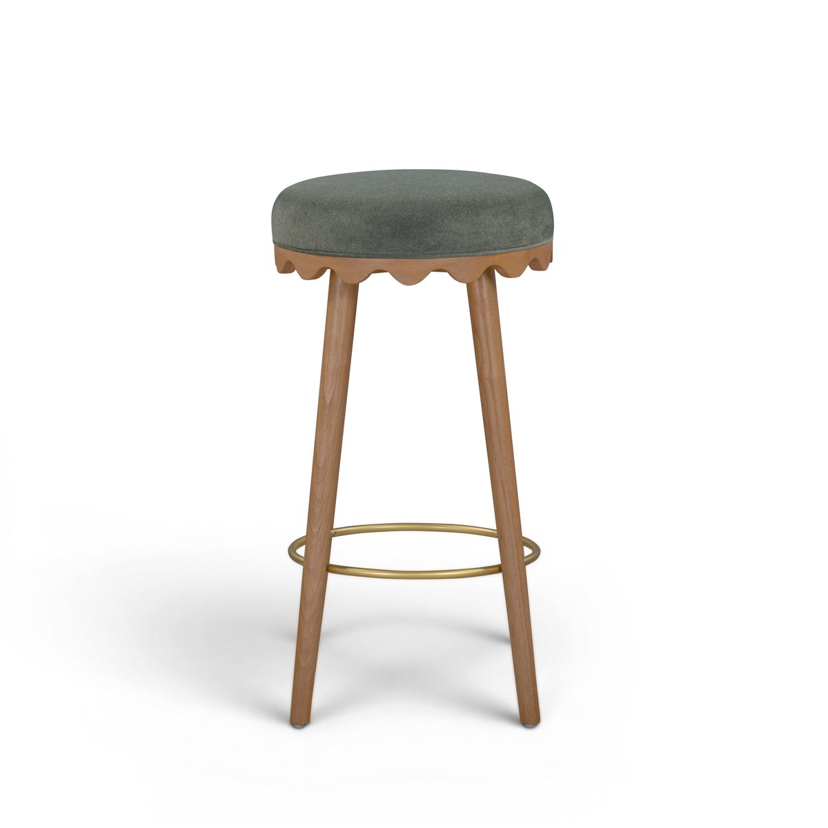 Oodle Performance Vegan Mohair Bar and Counter Stool
