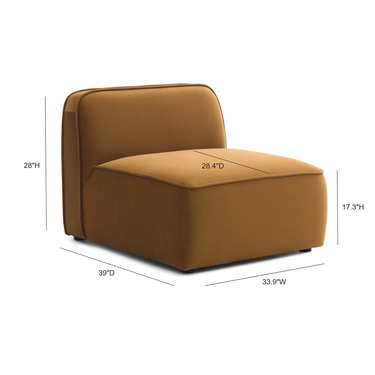 Travie Modular Armless Chair