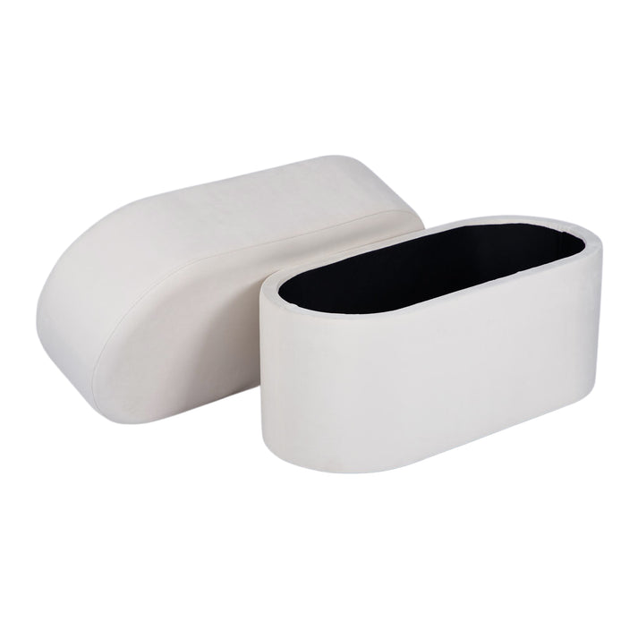 Andrea Performance Velvet Storage Bench