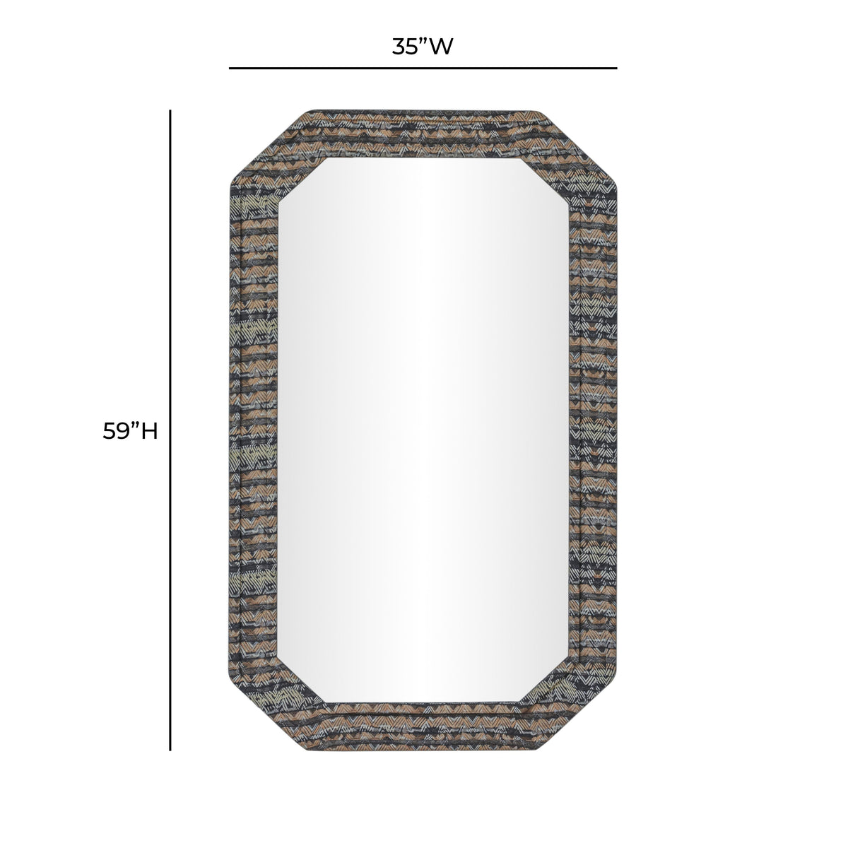 Charlene 35"X59" Jewel Wall Mirror