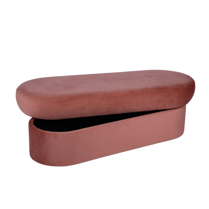 Andrea Performance Velvet Storage Bench