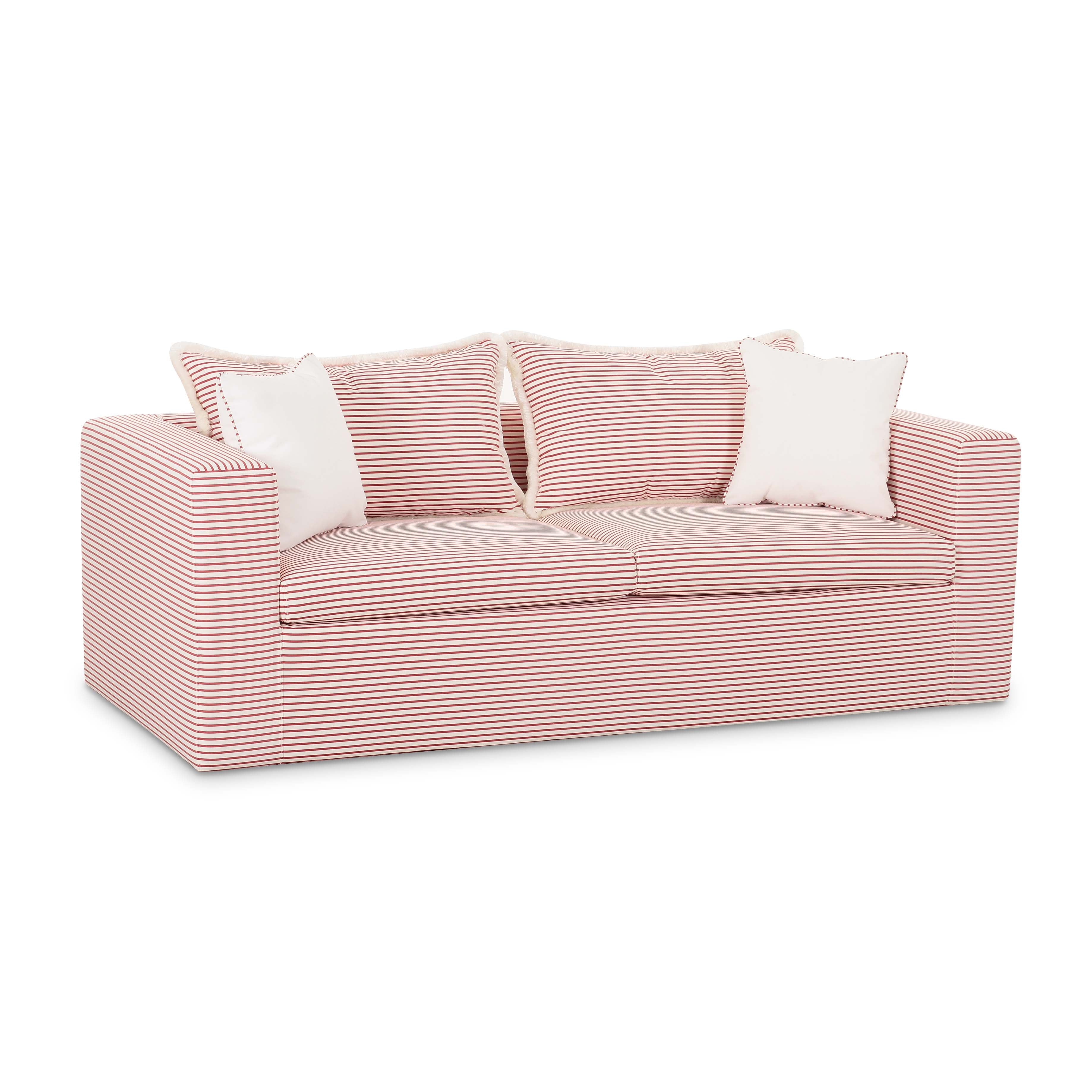 Salty 84.5" Striped Contract-Grade Indoor/Outdoor Sofa