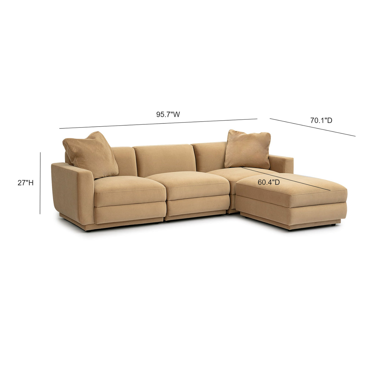 Perry 4-Piece Modular Sectional