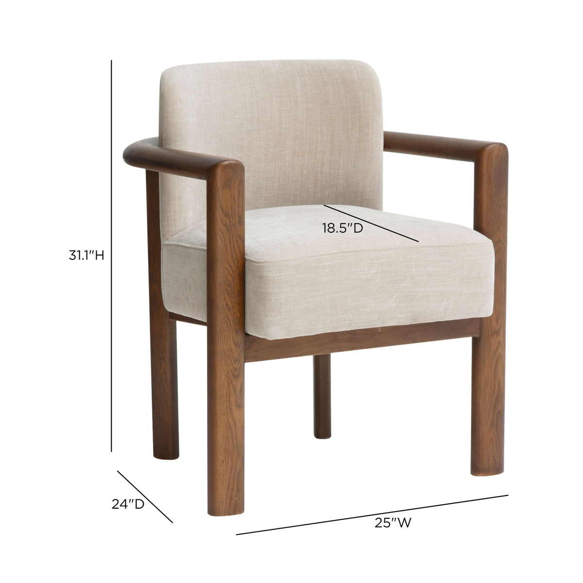 Irma Textured Performance Velvet Dining Chair