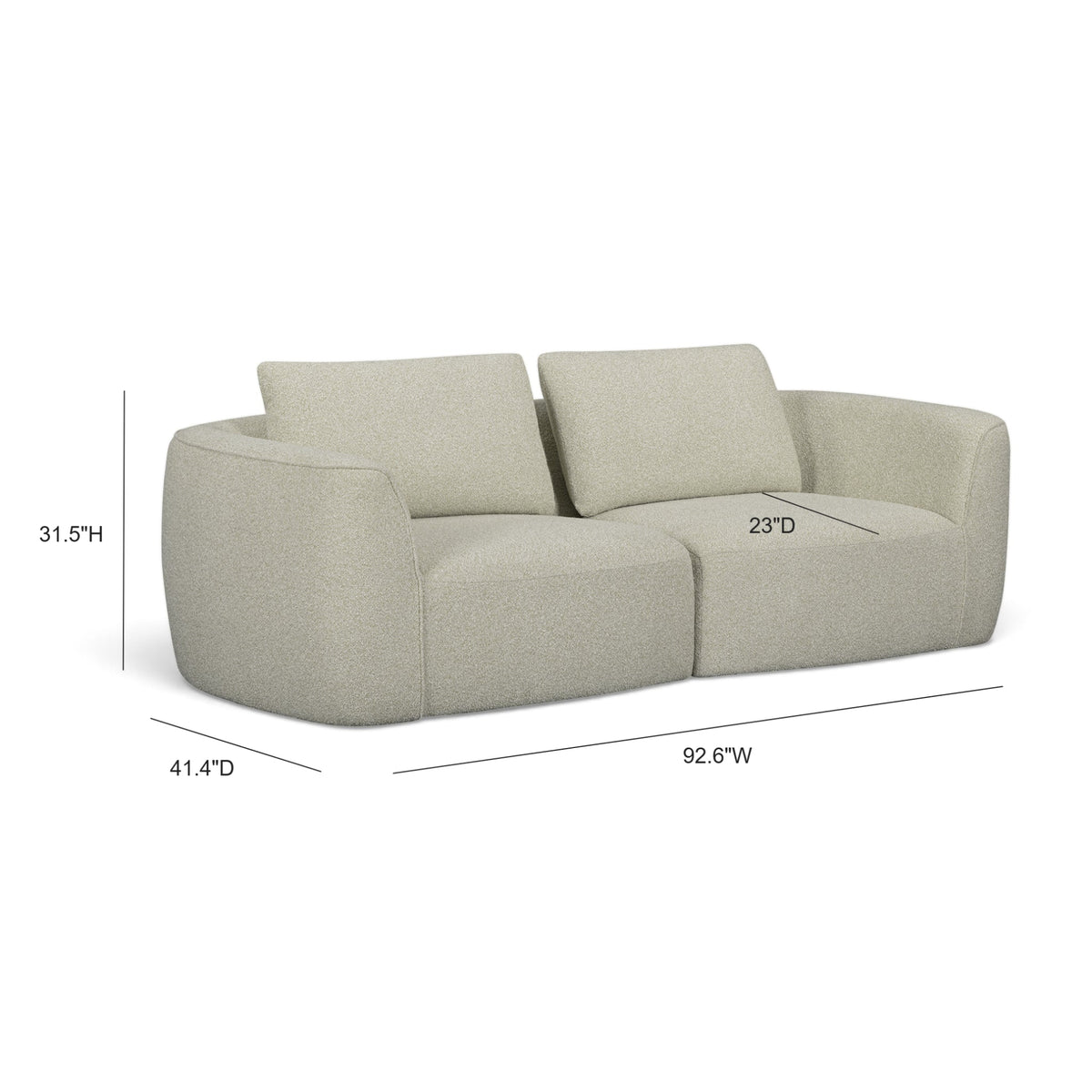 Noor Sofa (93"-128")