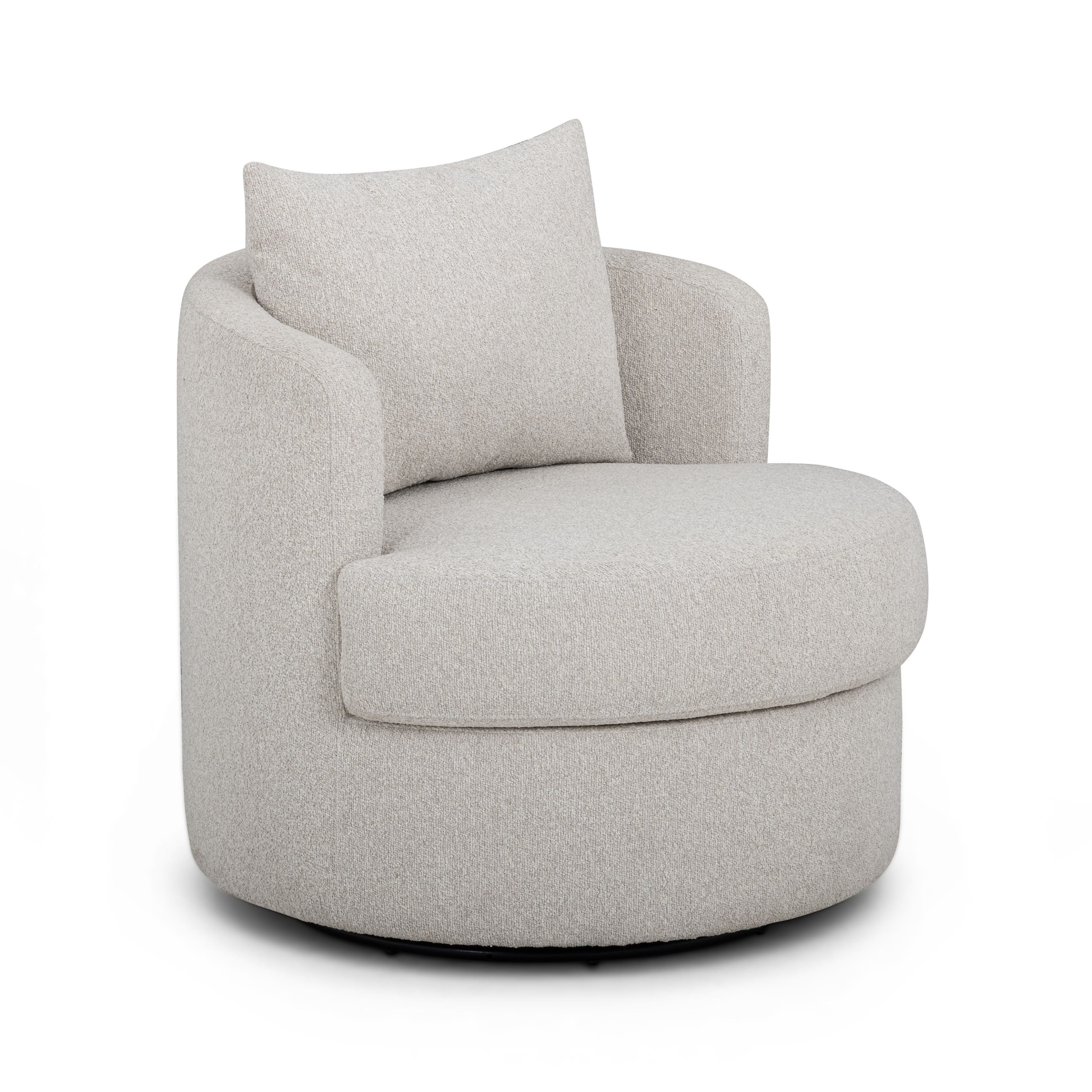 Silvi Performance Boucle Swivel Accent Chair