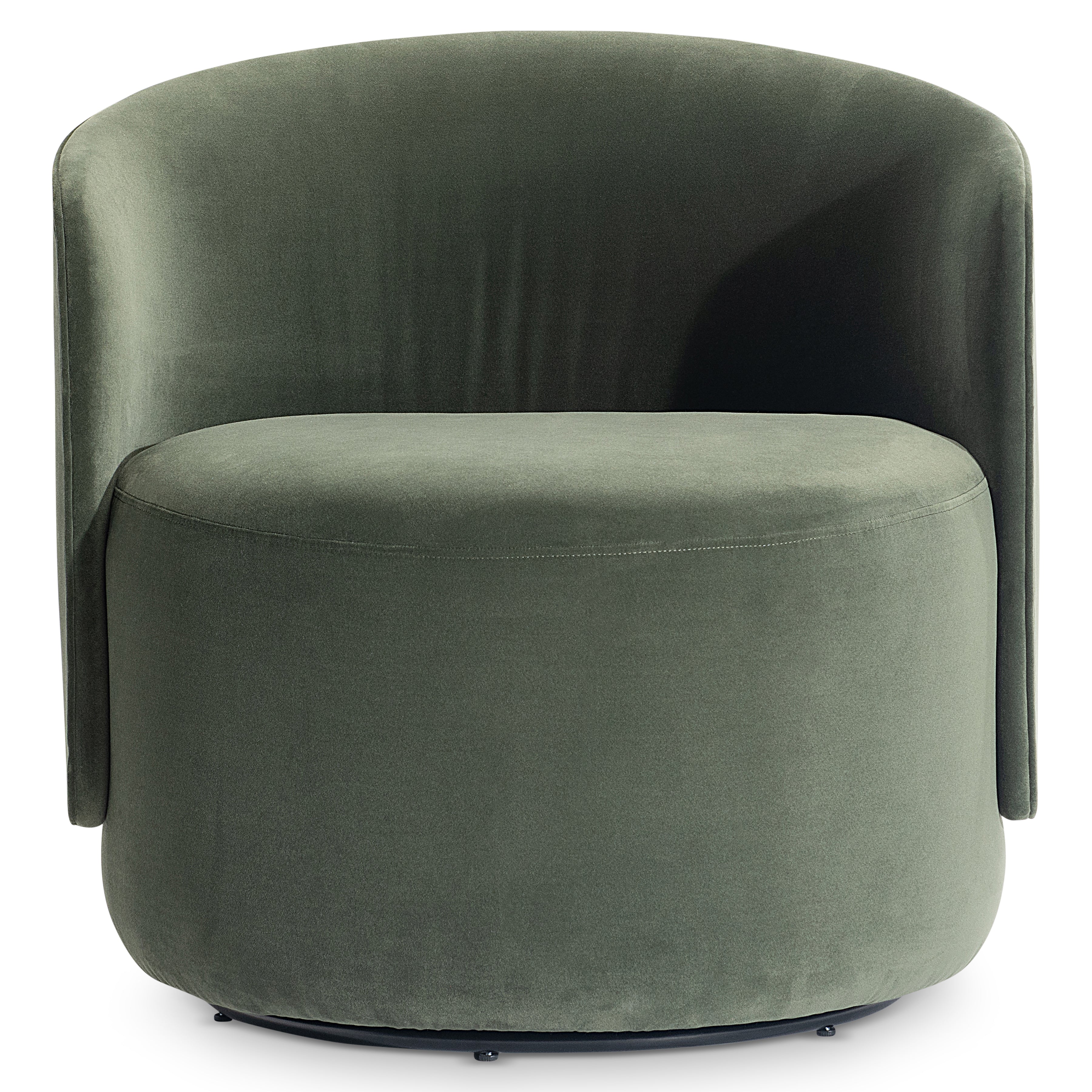 Crosby Fabric Swivel Chair by Bernhardt