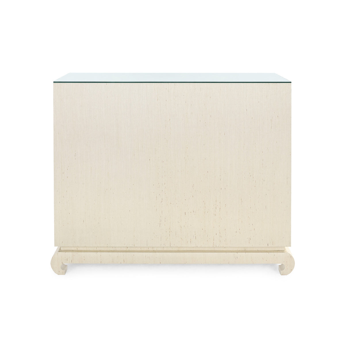 Ming Large 4-Drawer with Glass Top