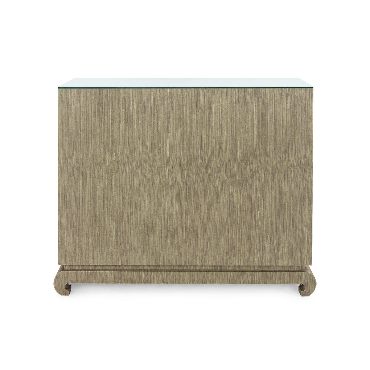 Ming Large 4-Drawer with Glass Top