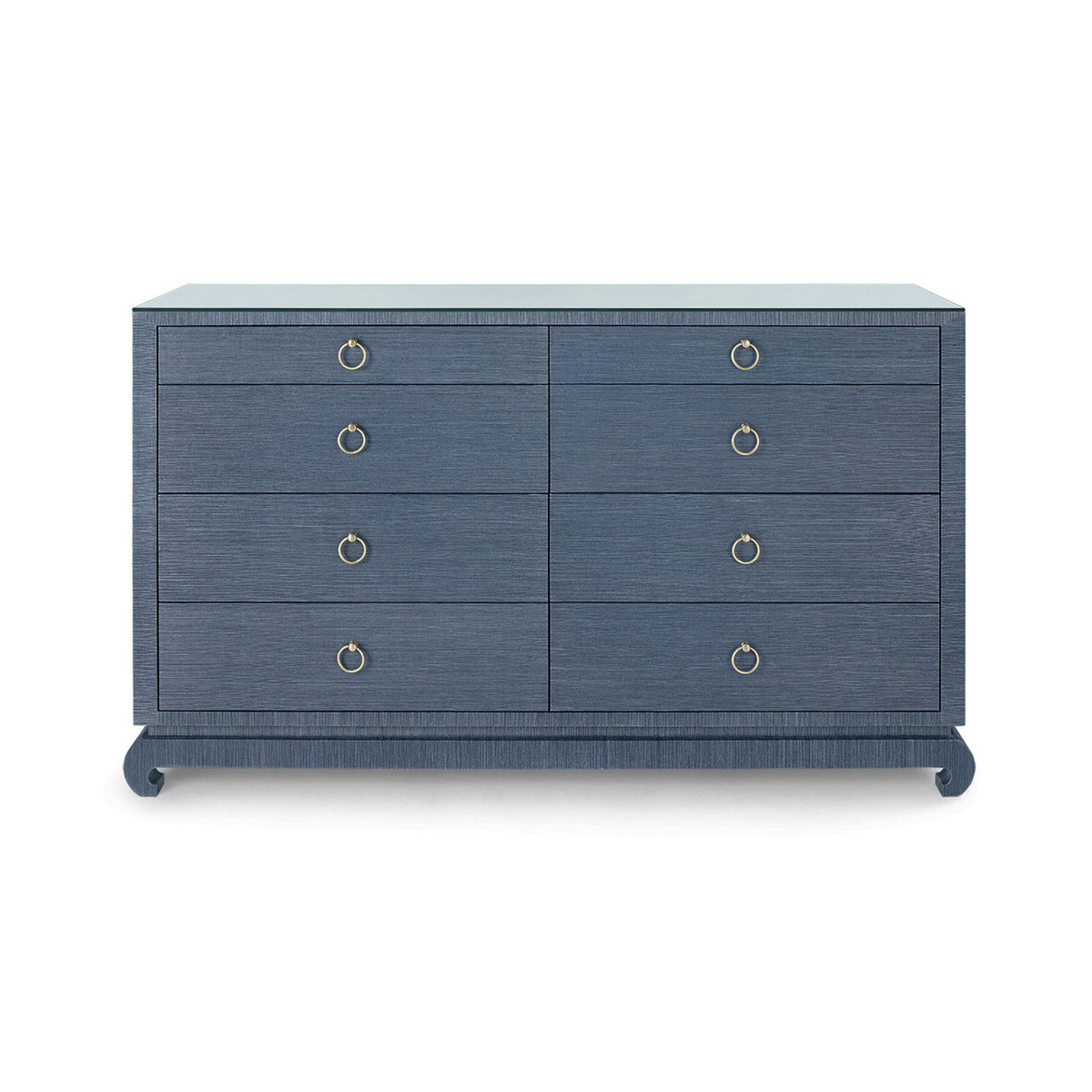 Ming Extra Large 8-Drawer with Glass Top