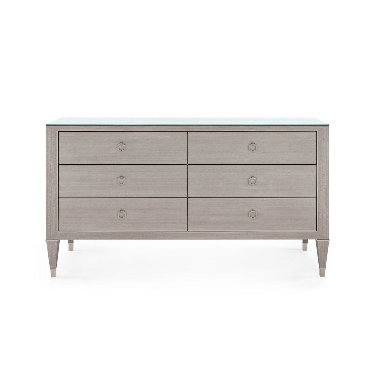 Morris Extra Large 6-Drawer with Glass Top
