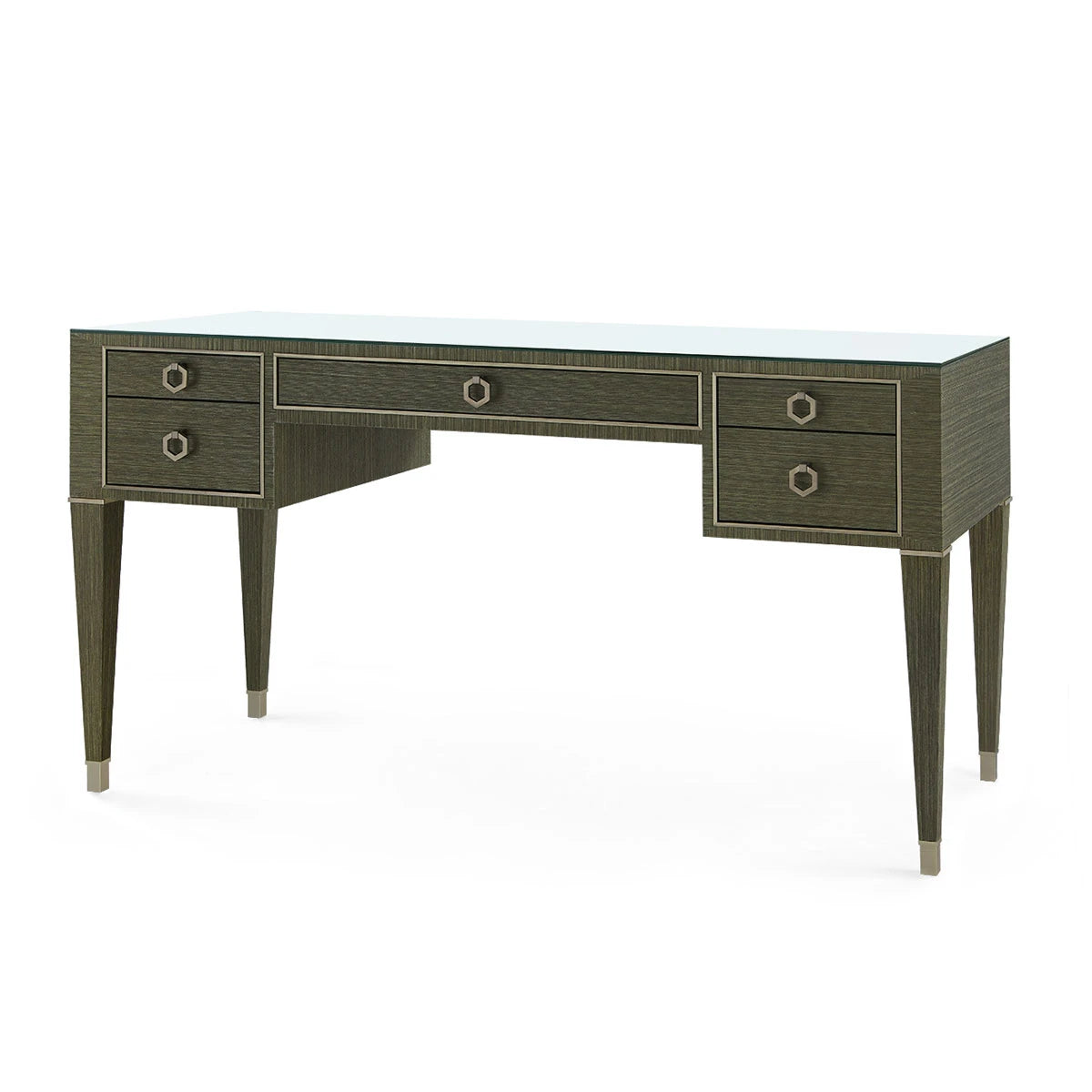 Morris Desk with Glass Top