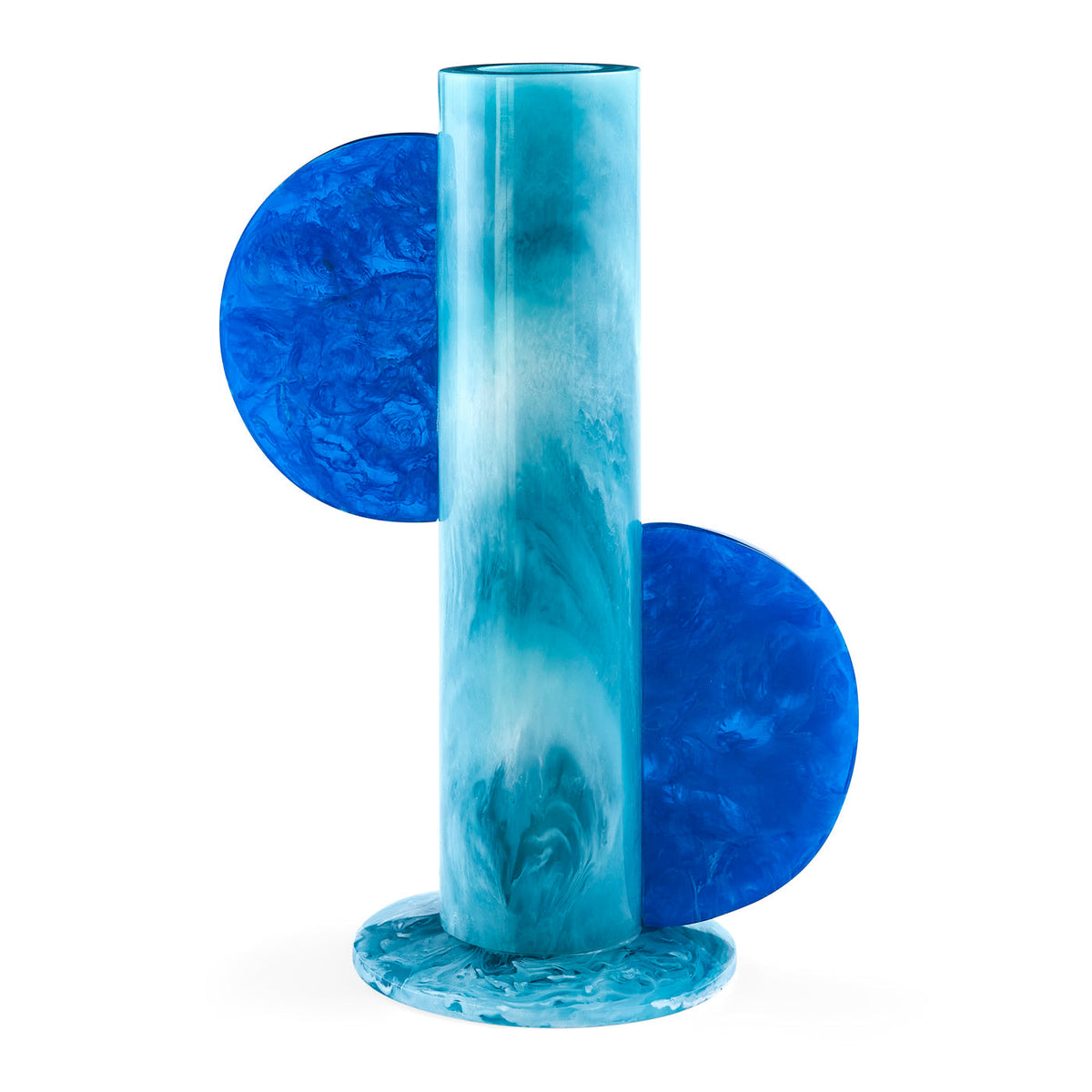 Como Turquoise and blue Cylinder Vase