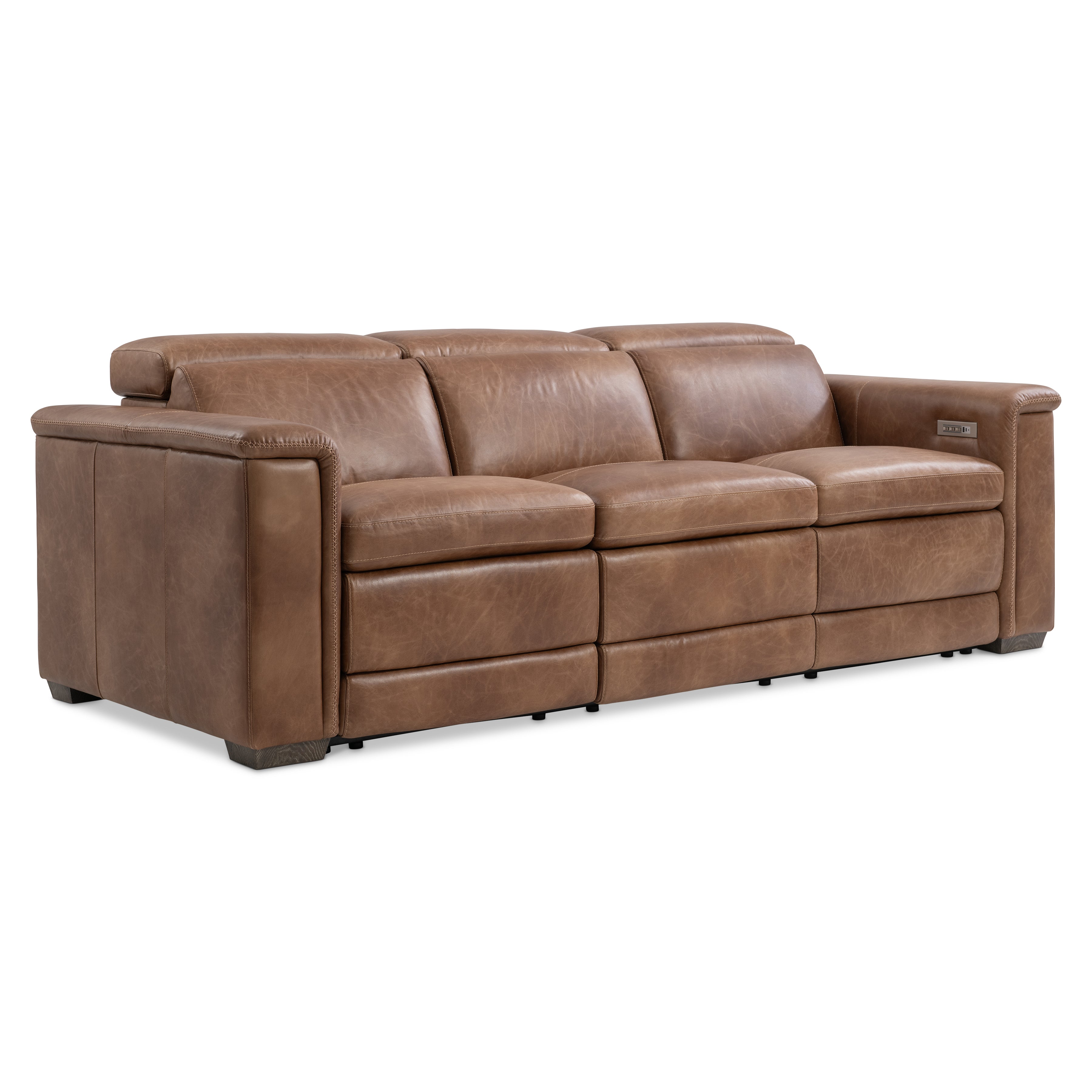 Lioni Leather Power Motion Sofa by Bernhardt