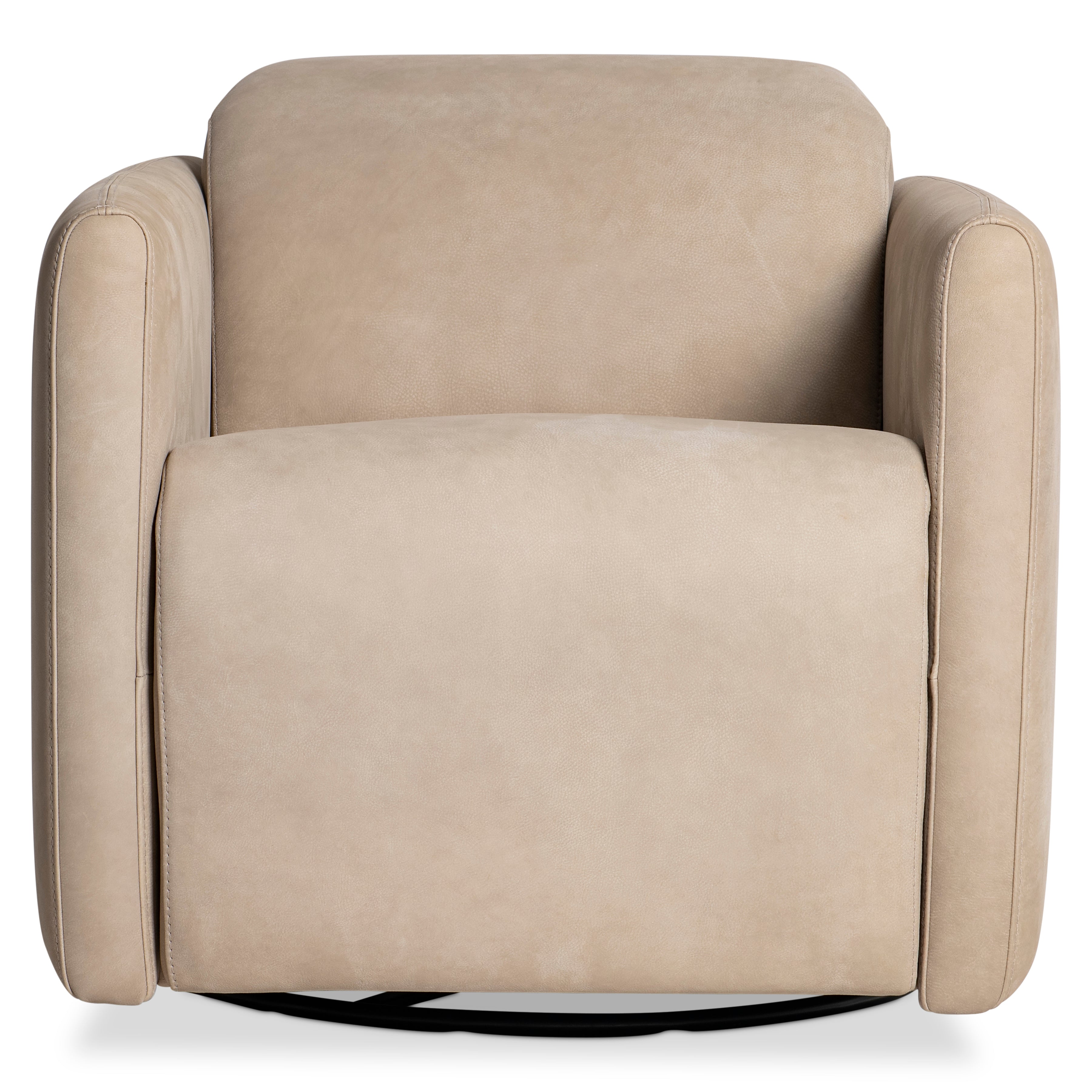 Livvy Leather Power Motion Swivel Chair by Bernhardt