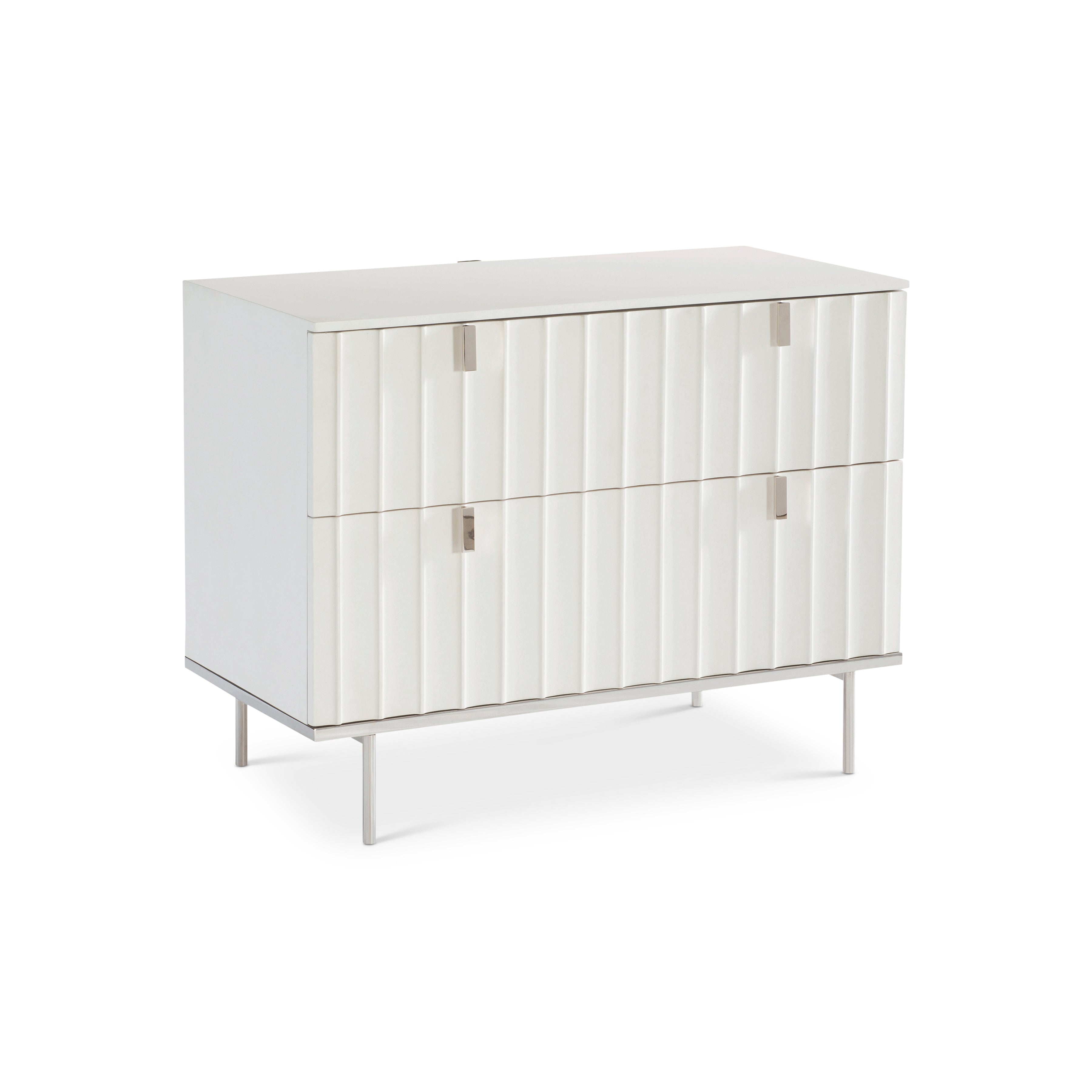 Modulum Faux Stone Nightstand by Bernhardt