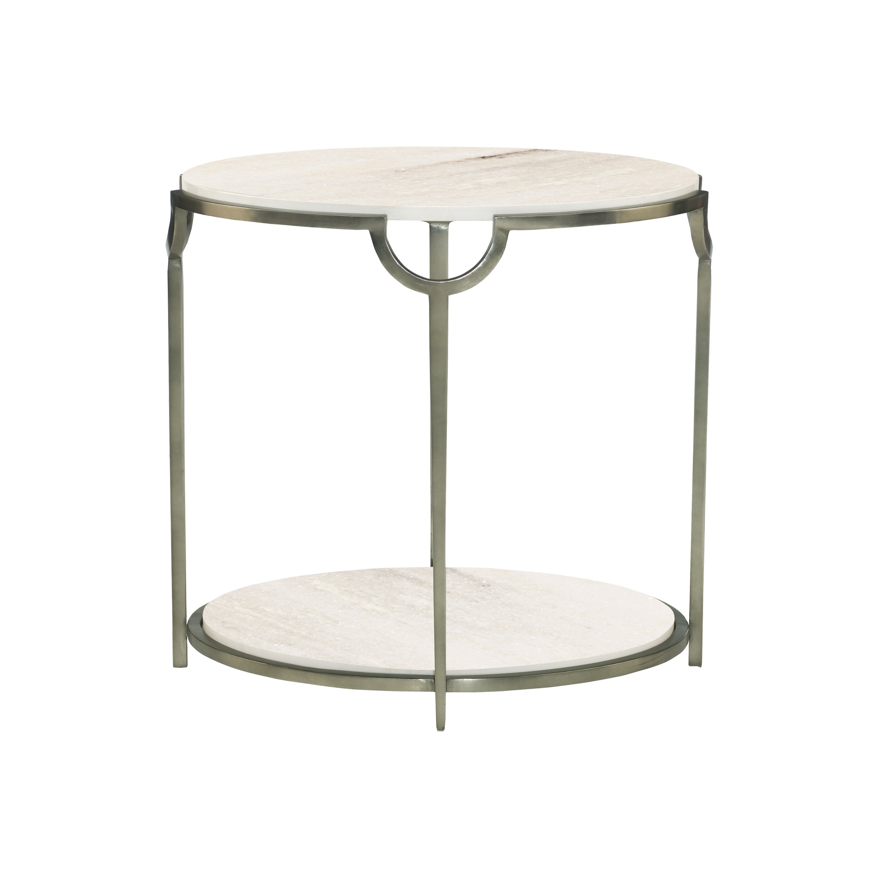 Morello Oval Metal End Table by Bernhardt