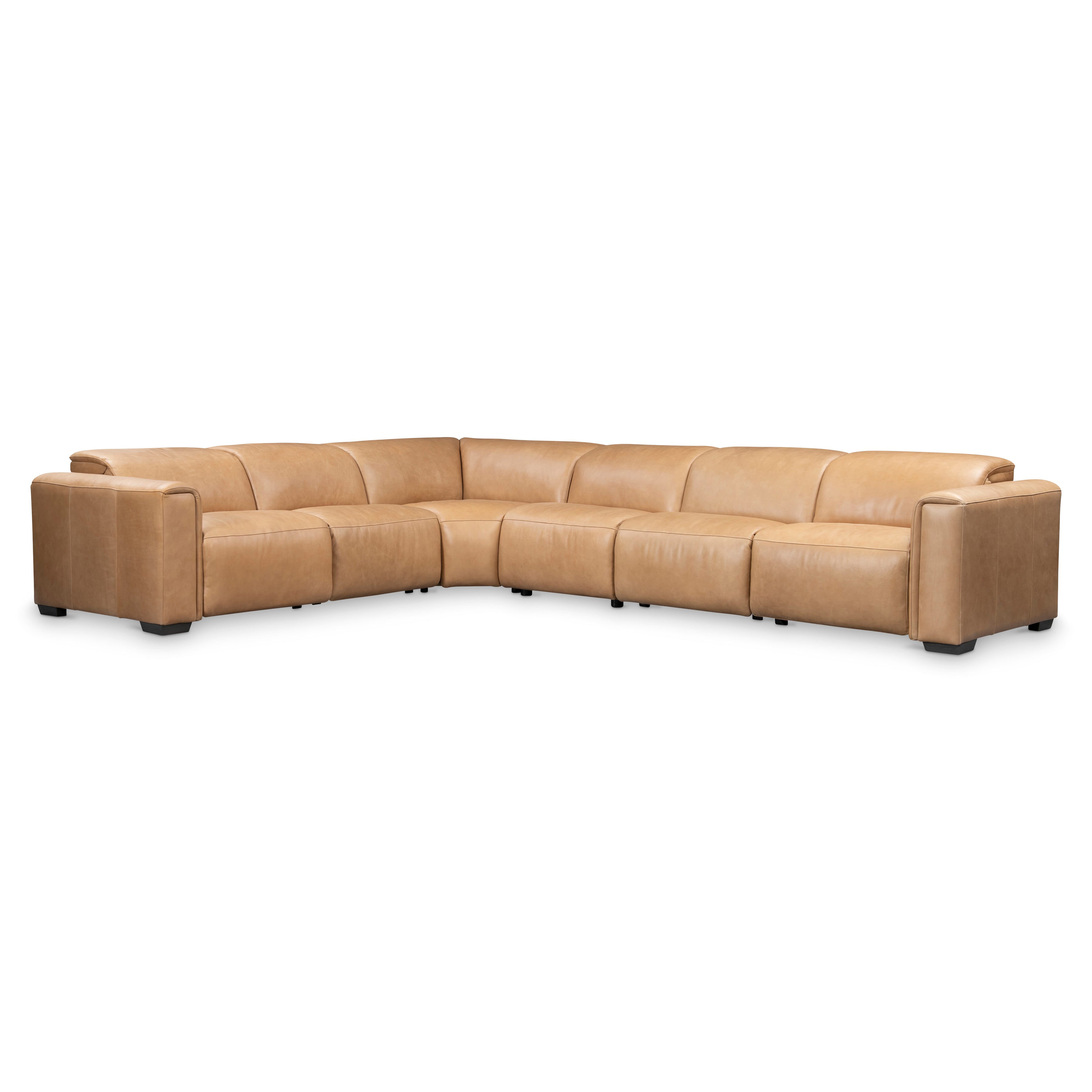 Billings Leather Power Motion Sectional by Bernhardt