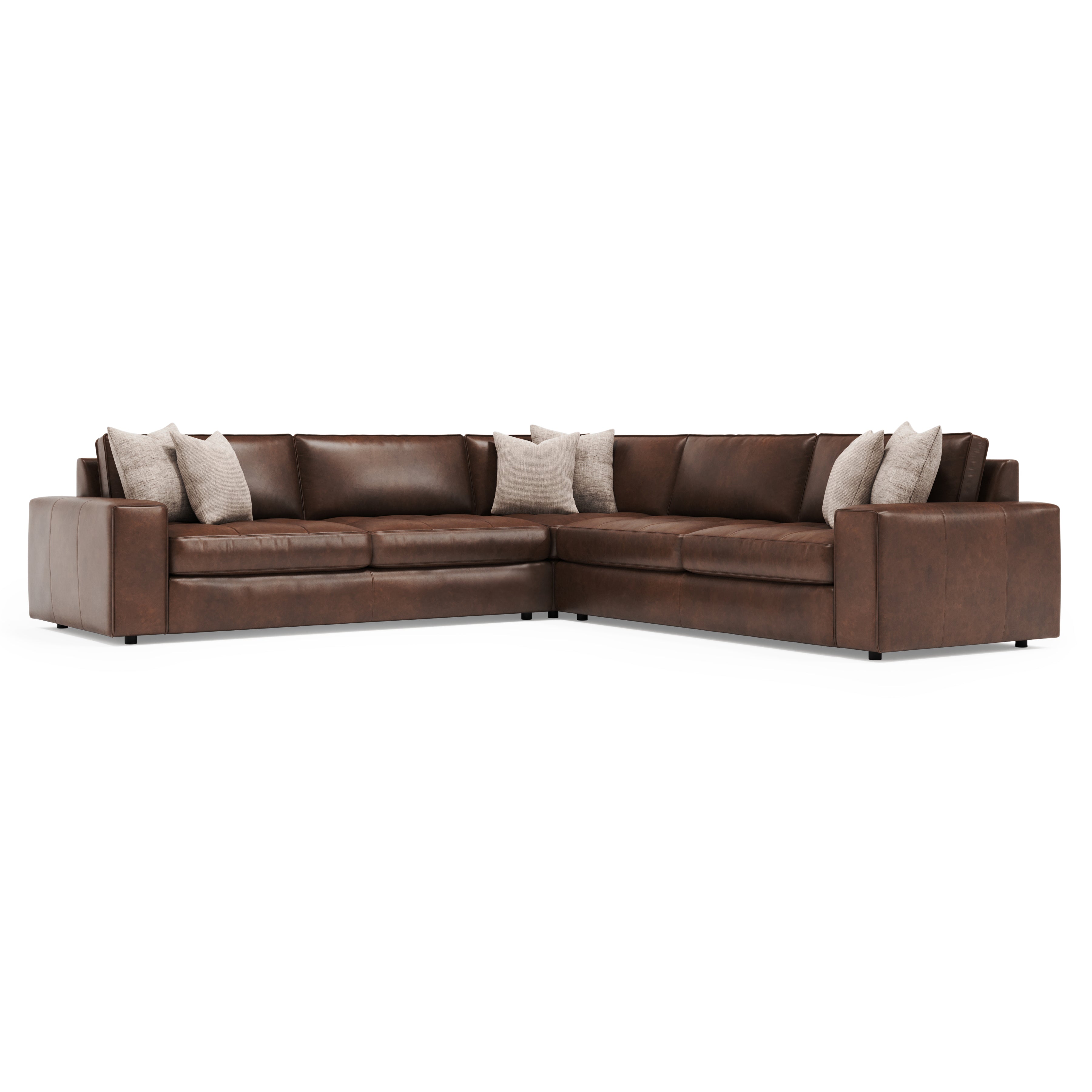 Nest 3-Piece Leather Sectional by Bernhardt