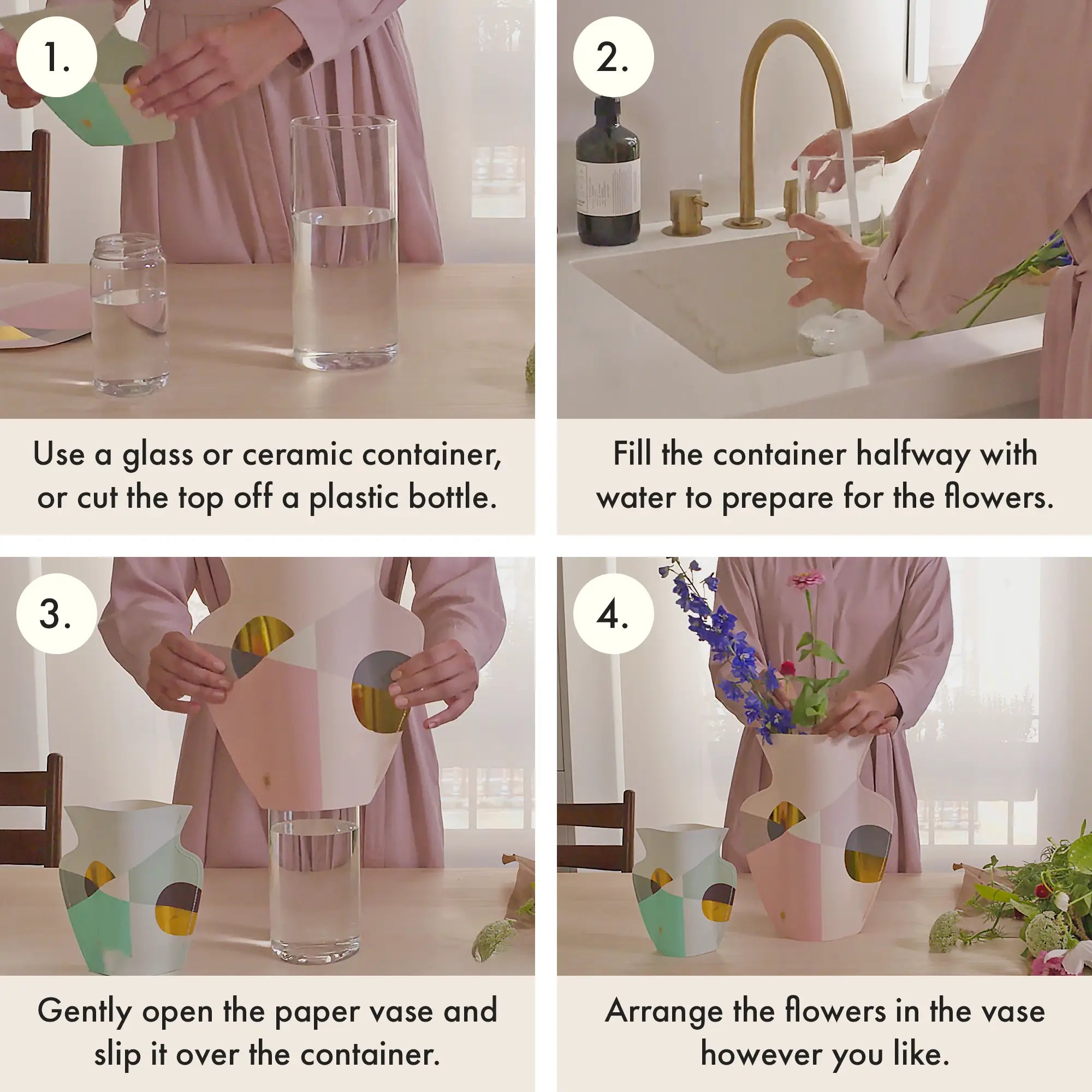 OCTAEVO Bazaar Paper Vase